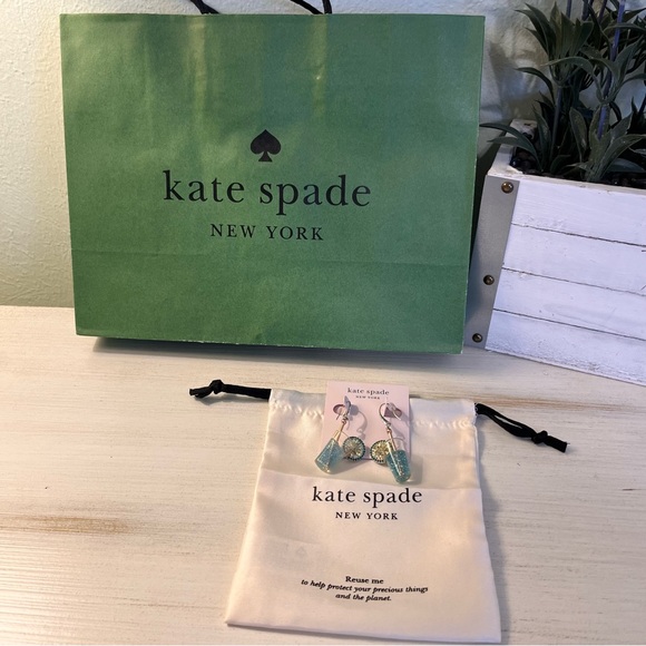 Kate Spade Good Spirits French Wire Drop Earrings NWT - Picture 2 of 5